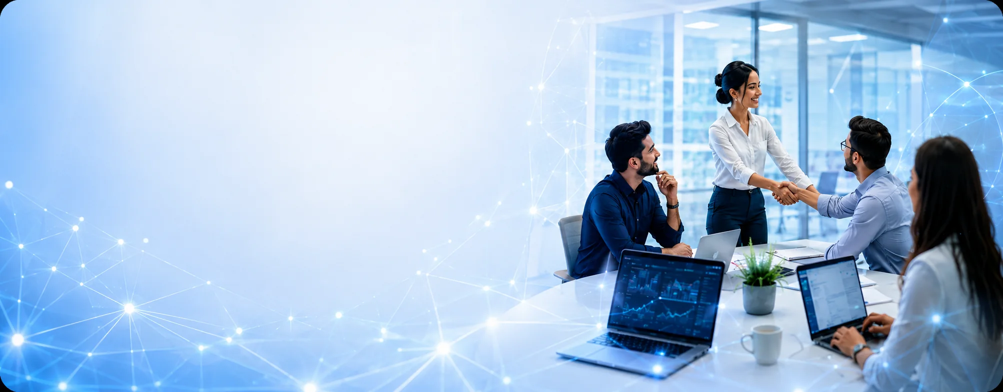 Data analytics dashboards and AI strategy session with professional learners